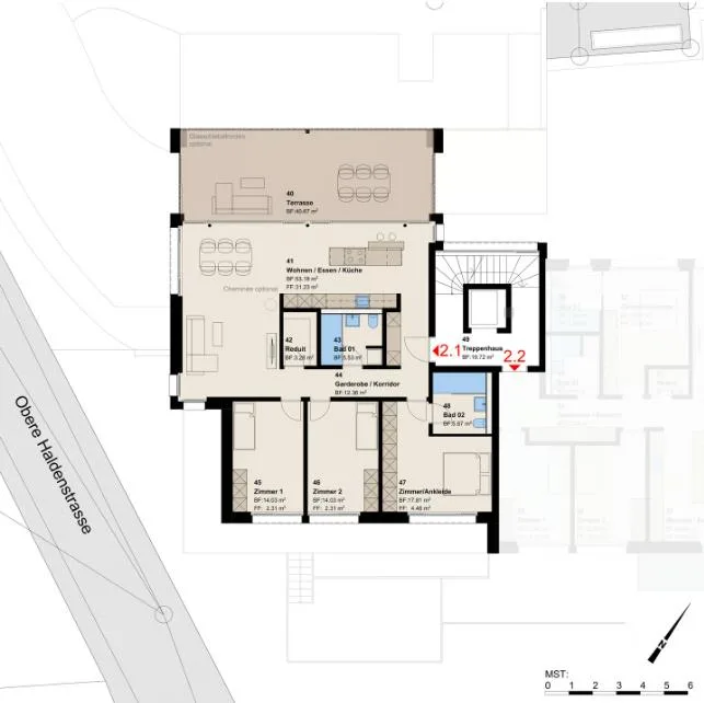 Neubauprojekt: 4.5-Zimmer-Obergeschosswohnung in Untereggen – photo 9 sur 10