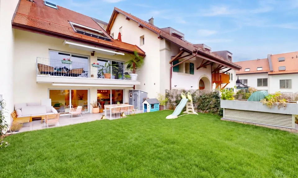 Appartamento recente con grande terrazza e giardino a Romanel – foto 2 di 11