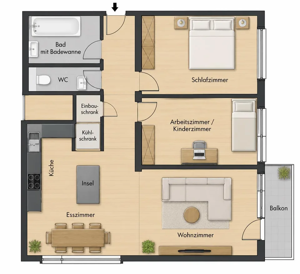 3.5-Zimmer-Wohnung in Buchs – Foto 8 von 8