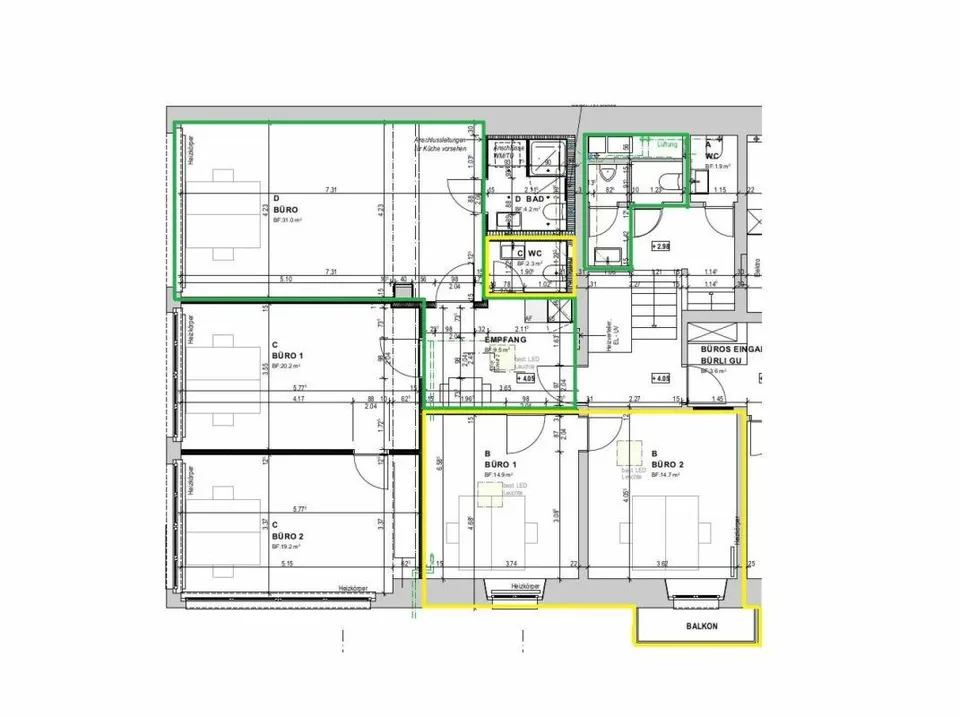 Zentrale Büroräumlichkeit im Herzen der Luzerner Neustadt – Foto 7 von 7