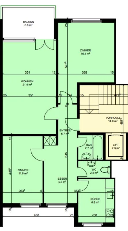 Grosszügige 3.5 Zimmerwohnung – foto 7 di 8