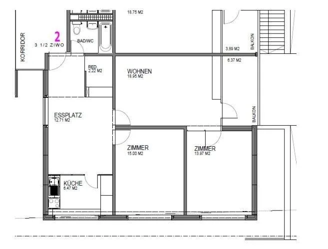 Ihre Wohnung in Wettingens bekannten Hochhäusern – photo 7 sur 8