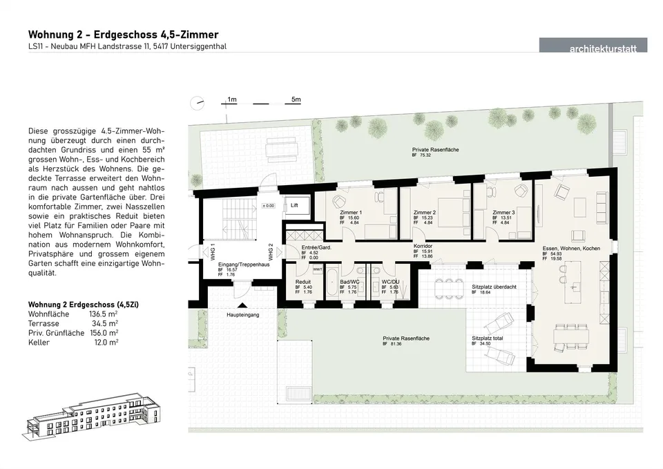 Modernes Wohnen mit Stil: 5 Hochwertige 4.5-Zimmer-Eigentumswohnungen – photo 11 of 15