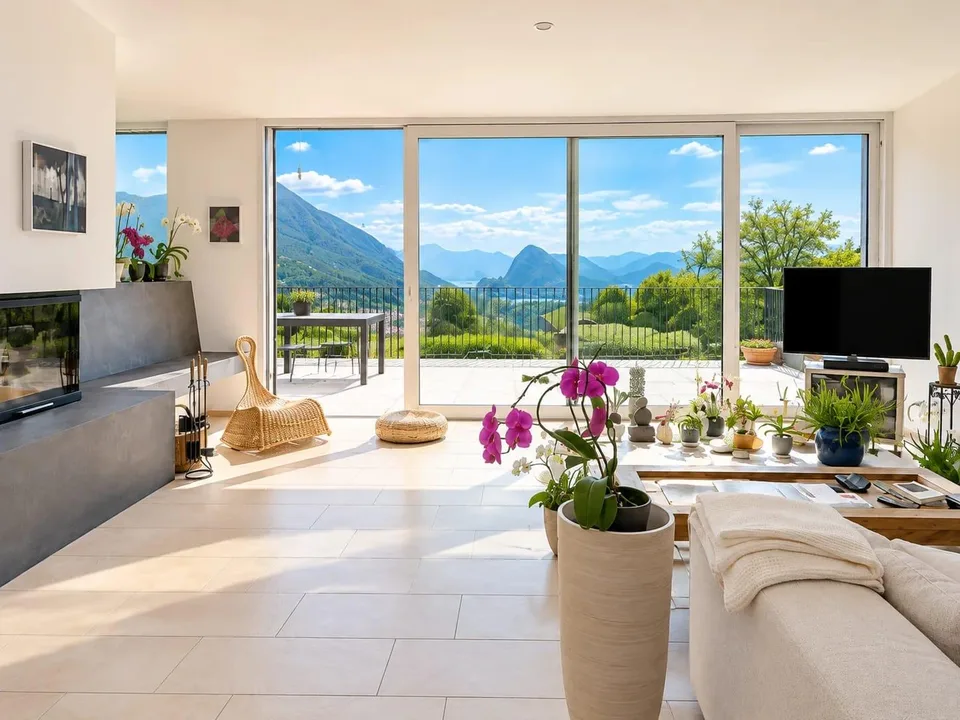 Villa 6.5 locali con vista lago a Sonvico – photo 8 sur 10