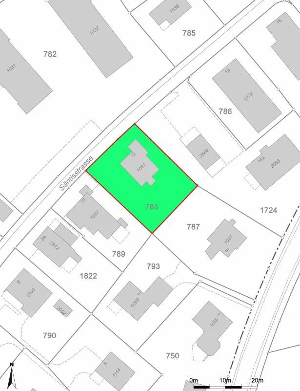 Älteres EFH / Bauland, Säntisstrasse 12, 9435 Heerbrugg (Au) – Foto 14 von 16