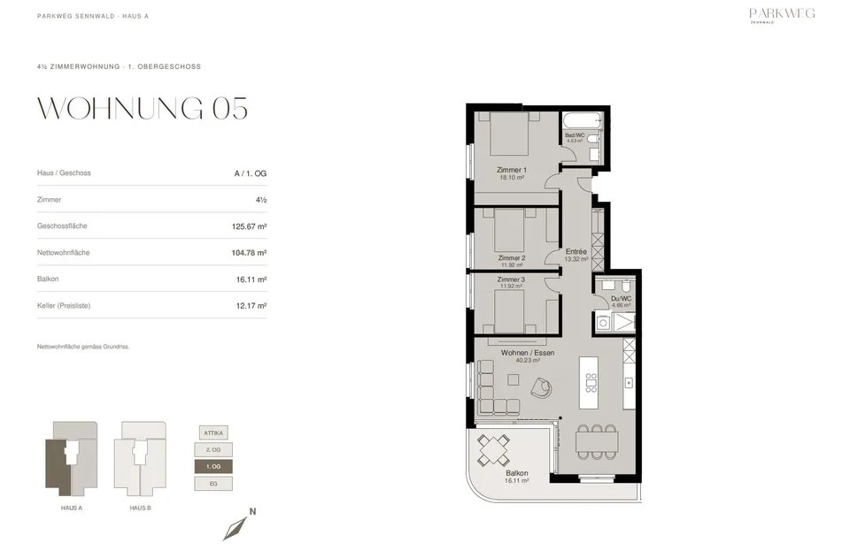 4.5-Zimmerwohnung in Sennwald – naturnah & lichtdurchflutet – photo 8 sur 8