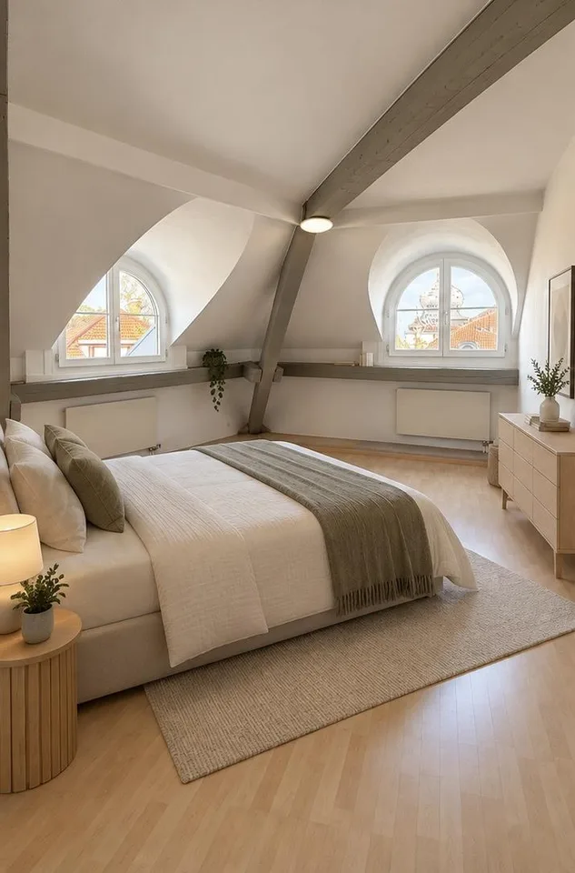 Charmante 2.5-Zimmer-Dachwohnung mit schöner Aussicht – photo 9 sur 14