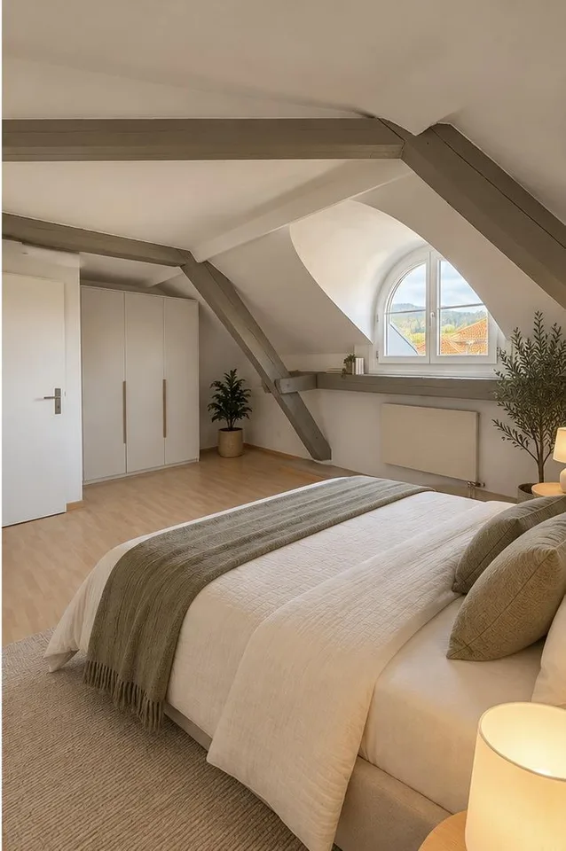 Charmante 2.5-Zimmer-Dachwohnung mit schöner Aussicht – photo 10 sur 14