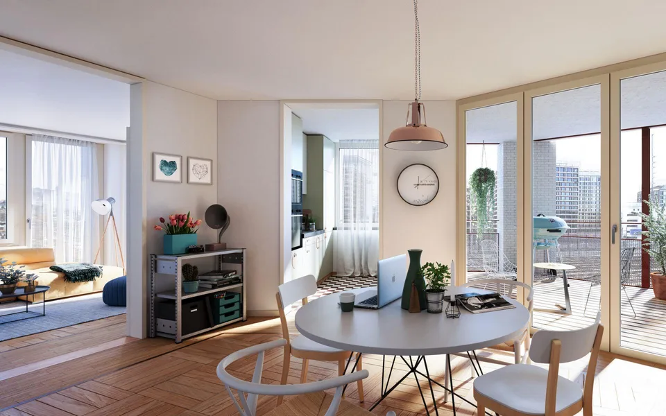 Moderne 2.5-Zimmerwohnung F37_703 mit Loggia direkt am Zürich Haupt... – photo 2 sur 6