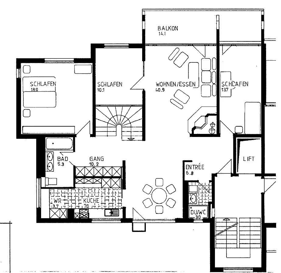 Traumhafte Attika-Maisonette-Wohnung mit fantastischer Aussicht – photo 13 sur 14