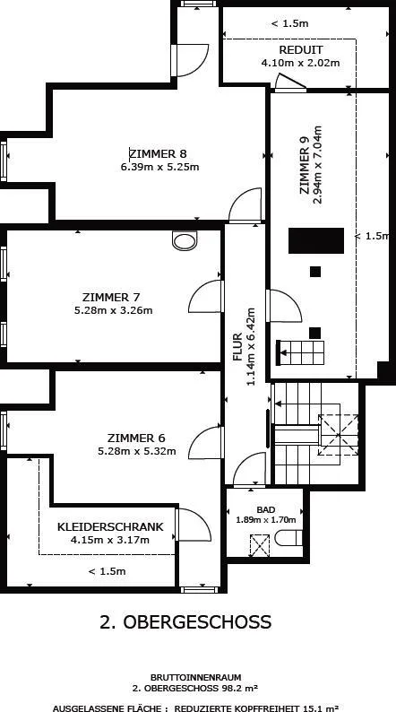 Historische Villa mit Rheinsicht (2'000 m2) – Foto 9 von 10