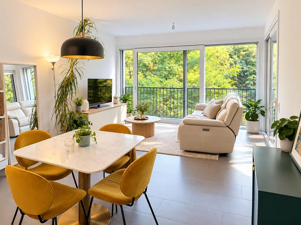 MODERNO 2.5 LOCALI CON TERRAZZA E VISTA SUL VERDE – photo 2 sur 7