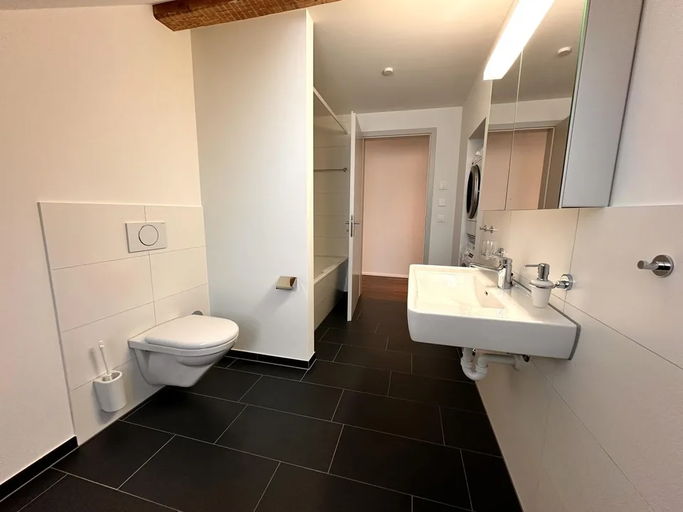 Wohnen im Breitsch: Traumhafte 3.5-Zimmer-Dachwohnung mit Loggia zu vermieten – Foto 7 von 8