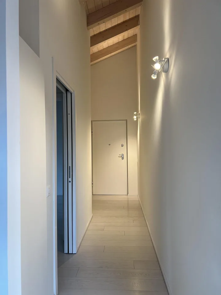 Moderno attico con tetto a vista in vendita a Cadro – foto 15 di 15