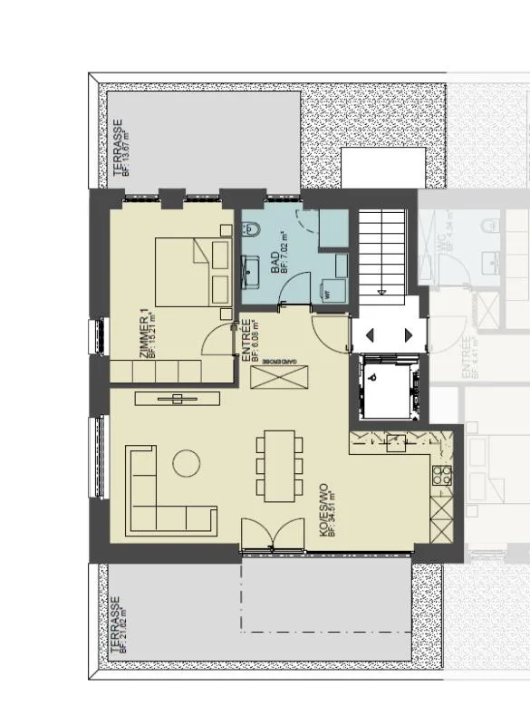 2.5-Zimmer-Attika-Wohnung zu vermieten – photo 4 of 5