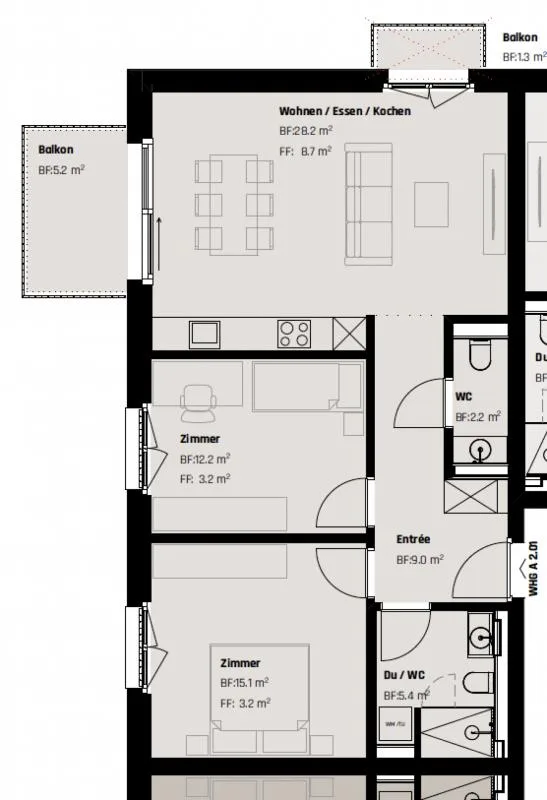 Luxuriöse Neubauwohnung in St. Gallen mit Bezug per 01.11.2026 – Foto 14 von 14