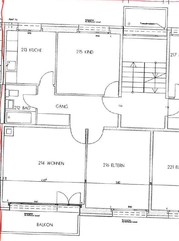 grosszügige, gepflegte 3.0-Zimmer-Wohnung an zentraler Lage – Foto 8 von 8