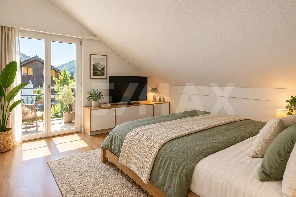 praktische 4½-Zimmer-Maisonette-Dachwohnung – photo 9 sur 13