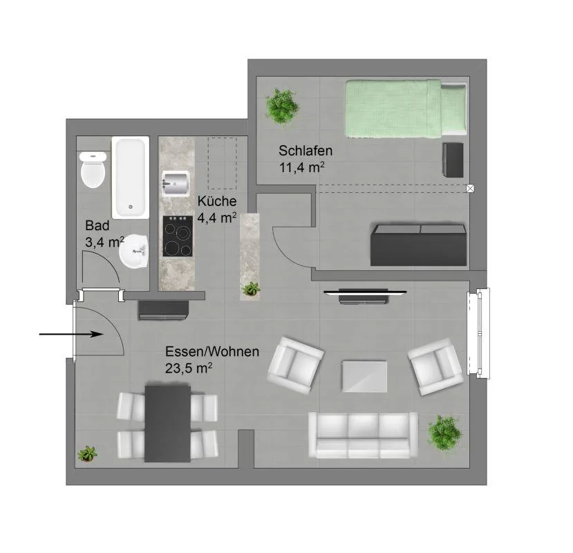 Charmante 2-Zimmer-Dachwohnung mit besonderem Flair – Foto 8 von 10