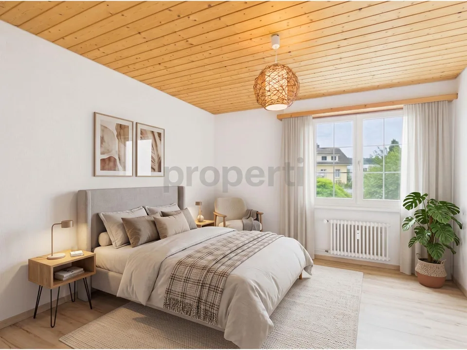 Bright 3-room apartment with dream bathroom, balcony & garage box – photo 4 of 9
