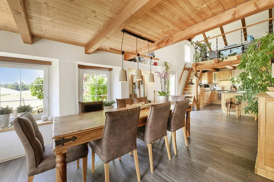 5,5 pièces de maison de ferme au-dessus du brouillard avec une vue loin – photo 3 sur 21