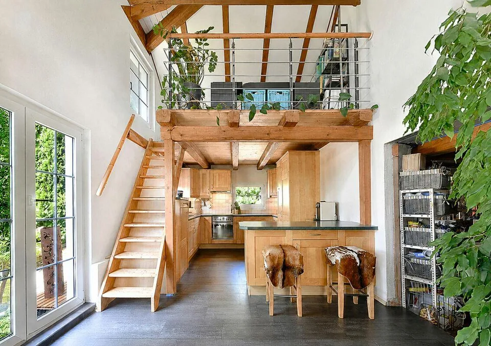 5,5 pièces de maison de ferme au-dessus du brouillard avec une vue loin – photo 7 sur 21
