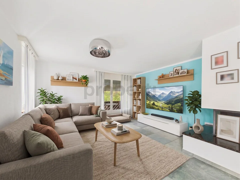 Lichtdurchflutete 143 m² Maisonette mit Seesicht, Kamin & grossen H... – Foto 4 von 14