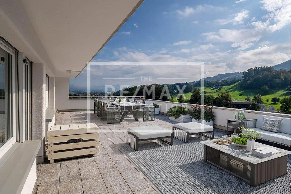 Exklusive 6.5-Zimmer-Terrassen-Wohnung mit herrlicher Aussicht und ... – Foto 5 von 13