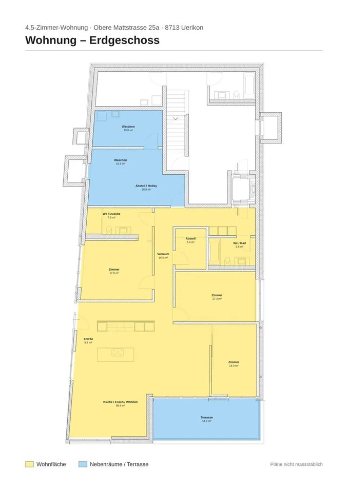 Neue 4,5-Zimmer-Terrassenwohnung mit grosszügigen Nebenräumen! – photo 15 sur 17