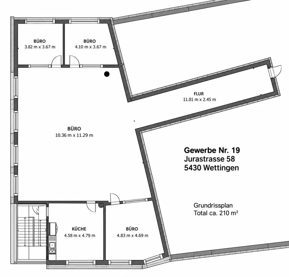Helle Gewerbefläche mit flexiblen Nutzungsmöglichkeiten – ca. 210m2 – photo 3 of 5