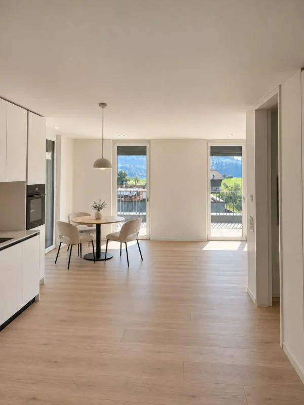 New building - 2.5-room attic apartment with spectacular lake and Alpine views – photo 3 of 7
