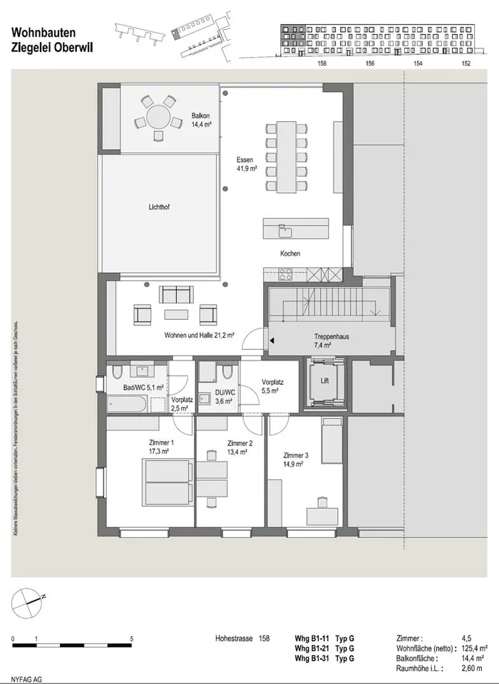 Helle und moderne 4.5 Zimmerwohnung im Naturschutzgebiet – Foto 13 von 13