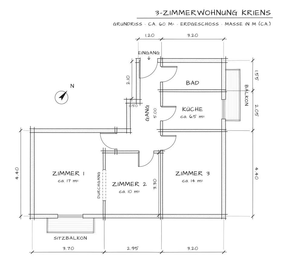 3-Zimmerwohnung in Kriens – Foto 11 von 11