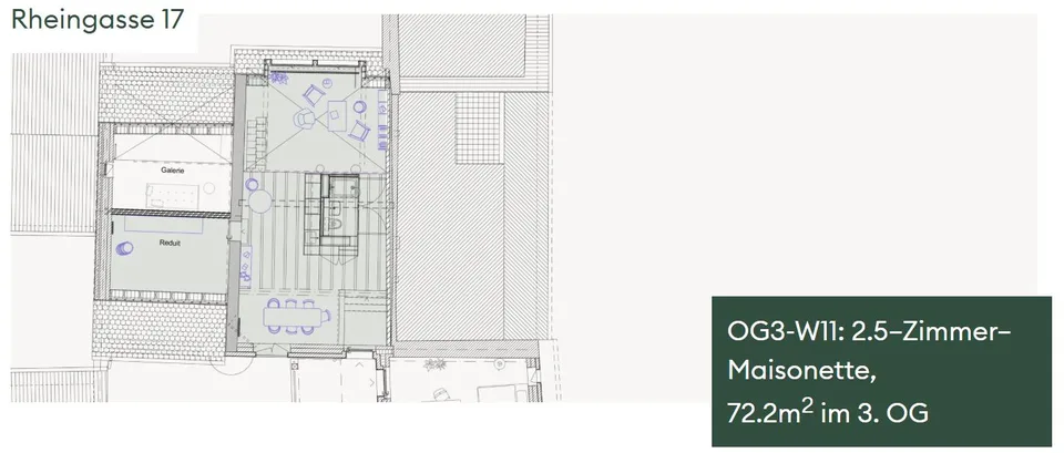 Neubau-Maisonettewohnung an der Rheingasse 17 in Basel zu vermieten – Foto 4 von 11