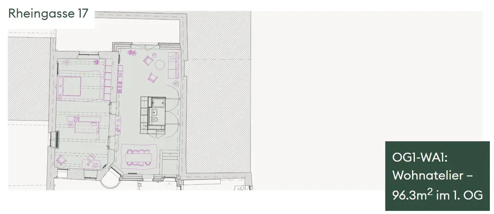 Neubau-Wohnatelier an der Rheingasse 17 in Basel zu vermieten – Foto 4 von 10