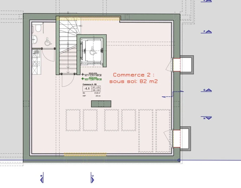 Arkade/Büro/Gewerbefläche zu vermieten ca. 100 & 130 m2 – Foto 9 von 10