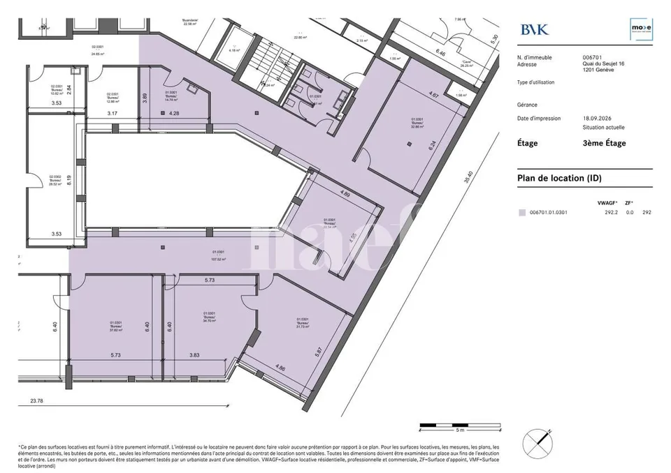 Bureaux de 292 m2 environ – foto 9 di 9