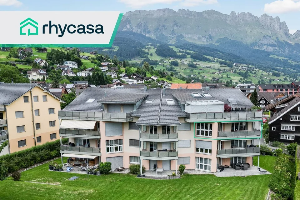 Ruhig wohnen, zentral leben – sonniger Balkon mit schönem Weitblick