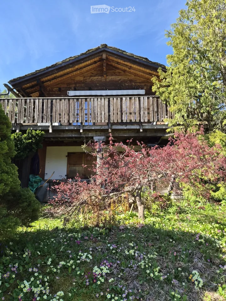3 Zimmer Chalet in Bruson mit Bauland  493 m2 zu verkaufen