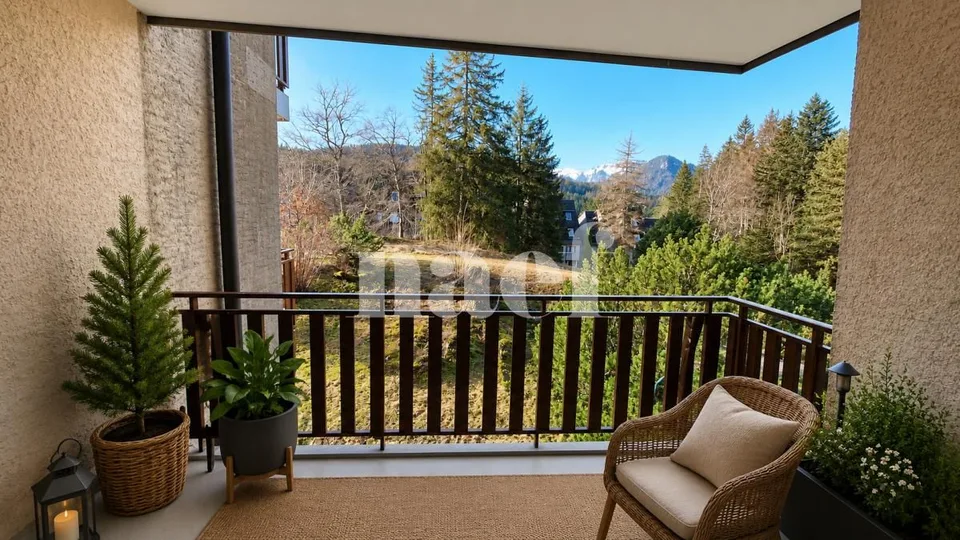Appartement de 4 pièces au 1er étage avec 2 balcons