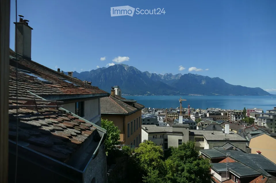 Duplex, Montreux Vieille ville, vue 360, lumineux, calme