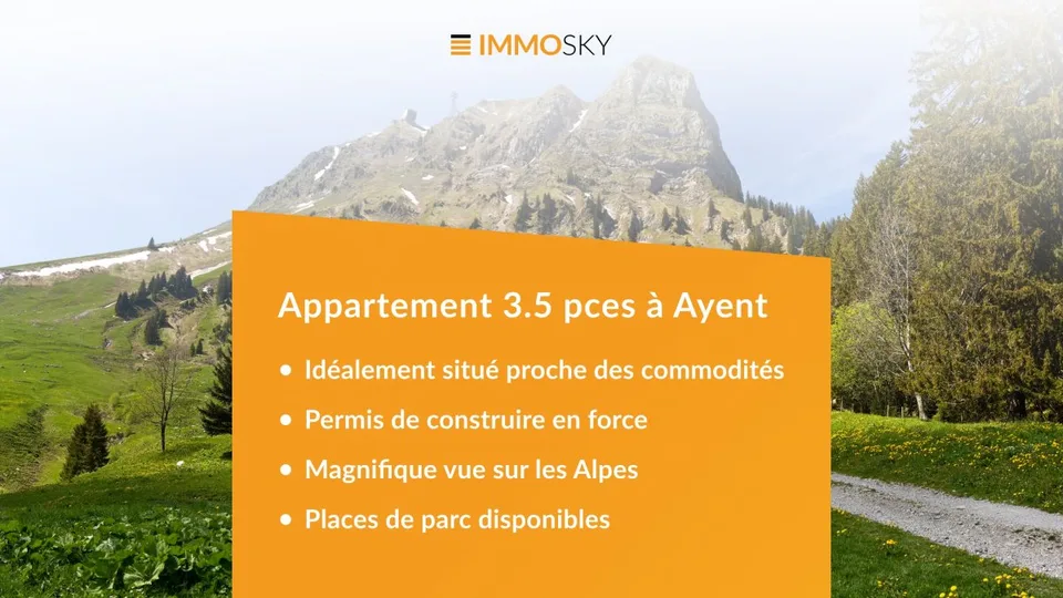 3.5 pièces neuf à vendre à Ayent