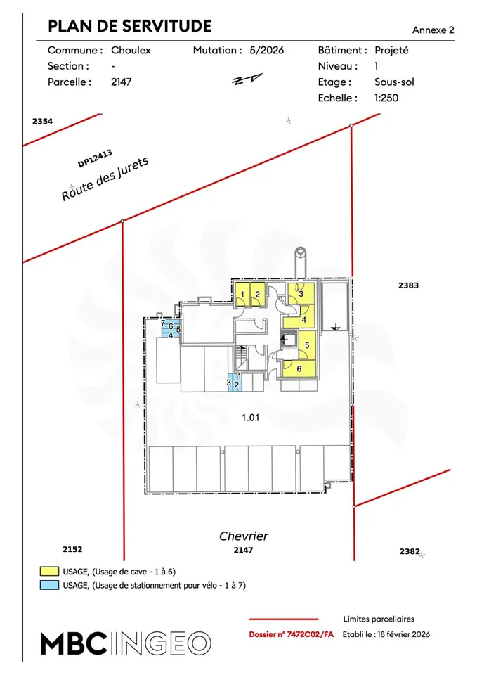 Appartement mit 3 Zimmern im 2. Stock in der Promotion 11, Route des Jurêts in Choulex – Foto 8 von 9