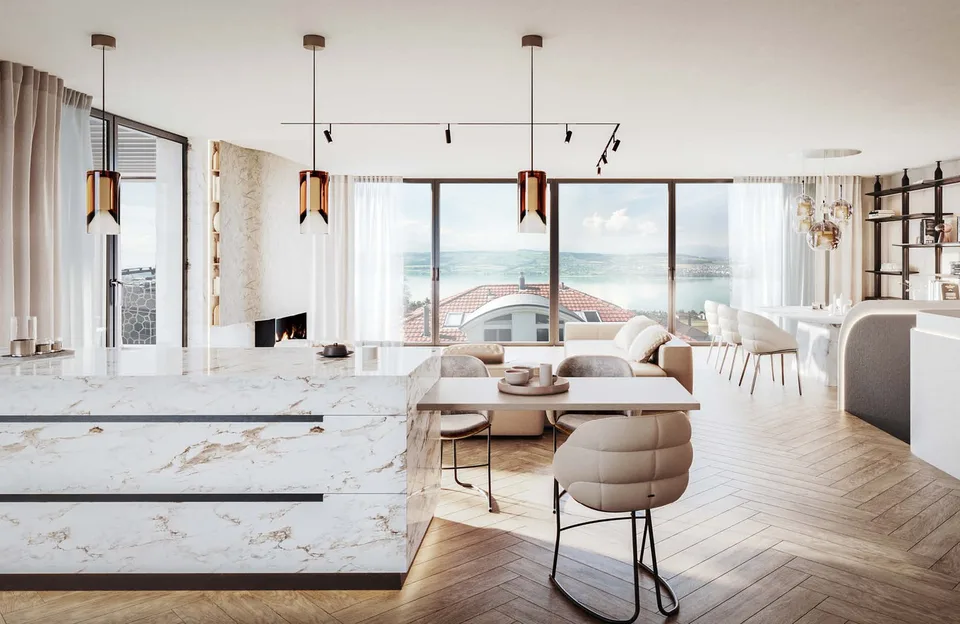 4.5-Room Luxury Maisonette Apartment with Spacious Terrace in Eich LU