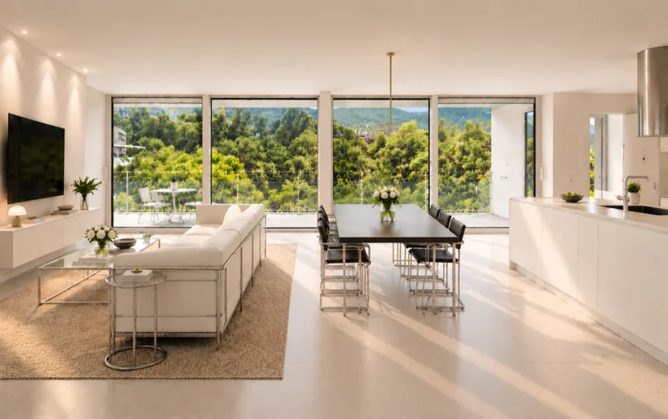 Wohnung mit Terrasse und herrlicher Aussicht auf Lugano und die Berge – Foto 3 von 11