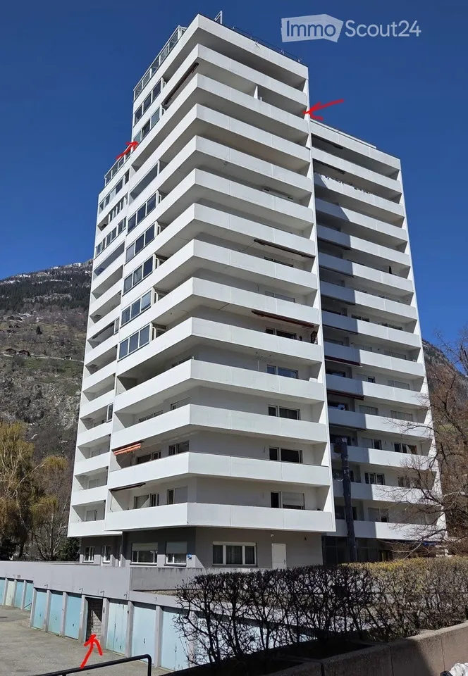 3.5 Zi.-Wo.12 Stock mit Panoramasicht Wintergarten im Wallis