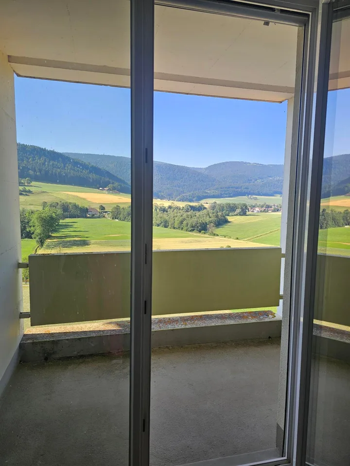 Appartement rénové de 4 pièces avec balcons et jolie vue