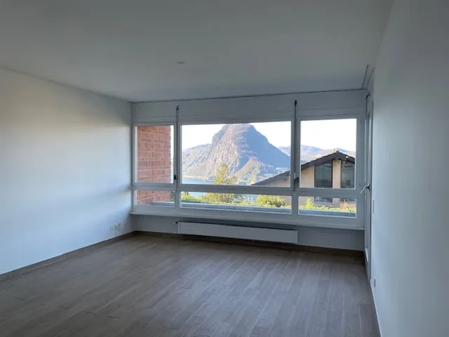 Spazioso appartamento di 2.5 locali con piscina  e vista panoramica a Ruvigliana