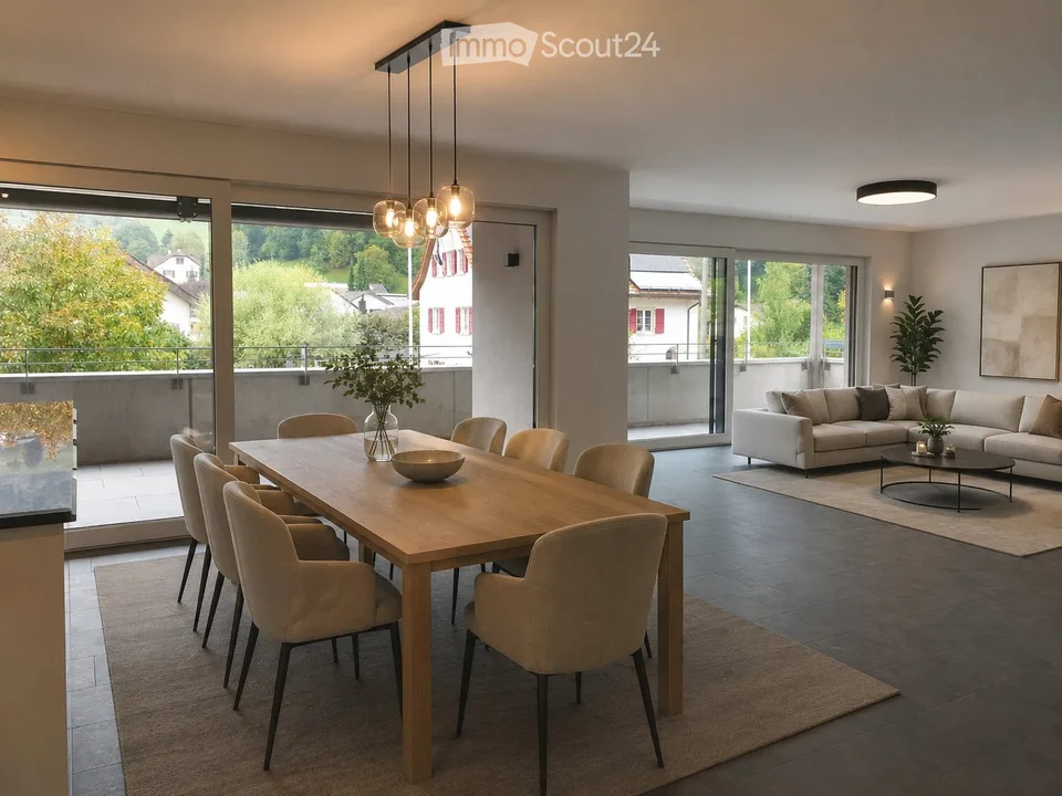 Ampio e luminoso appartamento di 4,5 locali con balcone