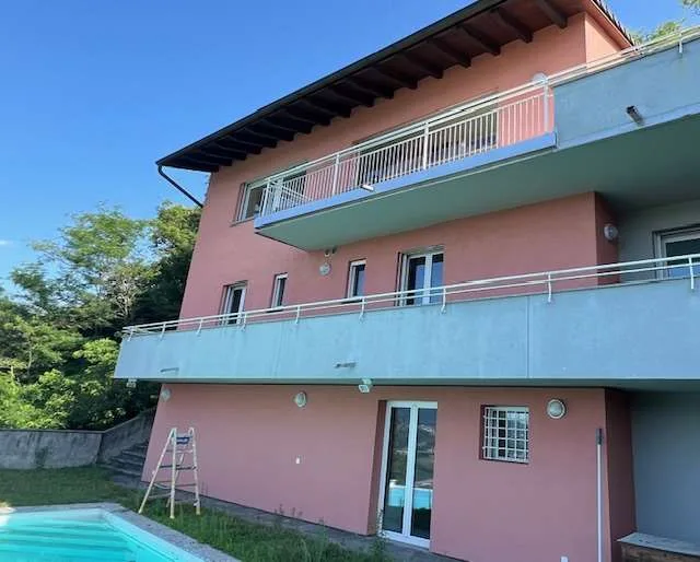 Lugano Muzzano Villa con vista lago mozzafiato piscina e bella terrazz – foto 2 di 22